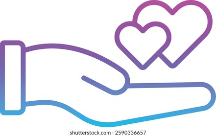 Give Love vector icon. Can be used for printing, mobile and web applications.