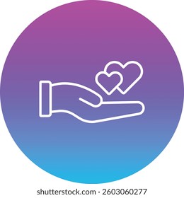 Give Love vector icon. Can be used for printing, mobile and web applications.