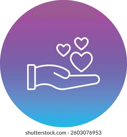 Give Love vector icon. Can be used for printing, mobile and web applications.