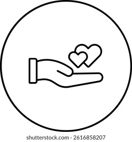 Give Love vector icon. Can be used for printing, mobile and web applications.
