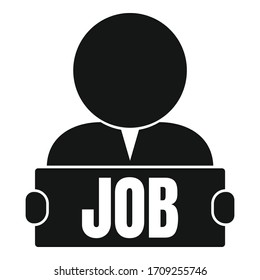 Give me job icon. Simple illustration of give me job vector icon for web design isolated on white background
