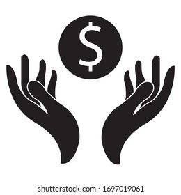 Give me money icon vector graphics