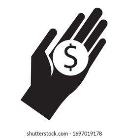 Give me money icon vector graphics