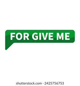 for give me Text In Green Rectangle Shape For Apologize Information Message Announcement Business Marketing Social Media
