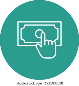 Give money, hand, pay icon vector image. Can also be used for Finance and Money. Suitable for use on web apps, mobile apps and print media.