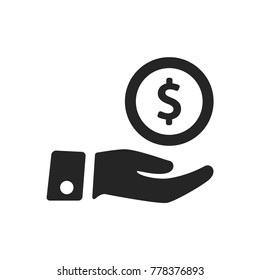 Give Money Icon Vector