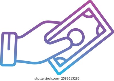 Give Money vector icon. Can be used for printing, mobile and web applications.