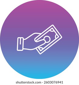 Give Money vector icon. Can be used for printing, mobile and web applications.