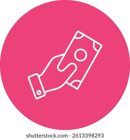 Give Money vector icon. Can be used for printing, mobile and web applications.