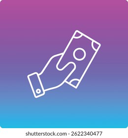 Icono de Vector de dinero. Se puede utilizar para aplicaciones de impresión, móviles y de Web.