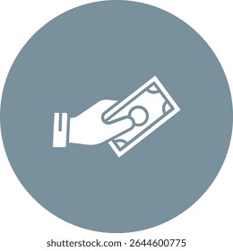 Icono de Vector de dinero. Se puede utilizar para aplicaciones de impresión, móviles y de Web.