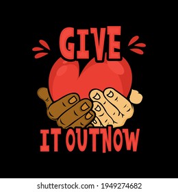 give it out now your hearth illustration