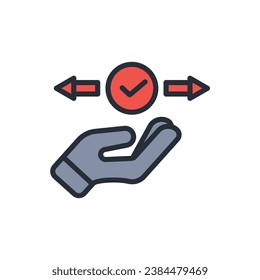 icono de permiso. vector.Curso editable.Signo de estilo lineal para uso de diseño web,logotipo.Ilustración de símbolo.