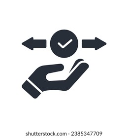icono de permiso. vector.Curso editable.Signo de estilo lineal para uso de diseño web,logotipo.Ilustración de símbolo.