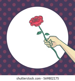 give the red rose for someone background