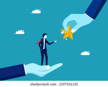 give a star. Motivate employees to succeed. Encourage businessmen to stand on their hands to get star