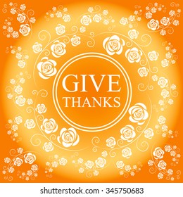 Give thanks