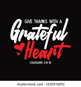 give thanks with a grateful heart  bilble verse 