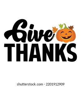 Give Thanks SVG Design And Vector File
