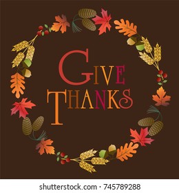 give thanks wreath