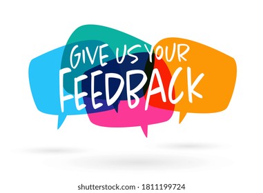 Give us your feedback on speech bubble