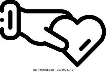 give way icon. Thin Linear Style Design Isolated On White Background