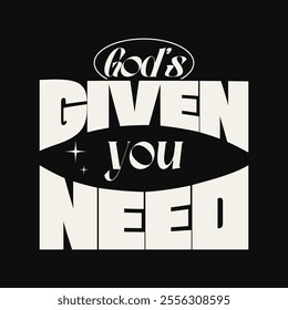 give you need typograhpy streetwear vector template