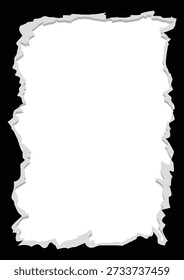 Dé a sus diseños una sensación auténtica, táctil con este Vector rectangular de alta calidad del marco de papel rasgado. Este recurso creativo presenta bordes Horizontales realistas rasgados y dentados, creando un borde perfecto para texto, citas o Imágenes. La textura limpia del papel blanco sobre un fondo aislado hace que sea increíblemente versátil y fácil de integrar en cualquier diseño profesional, ya sea para medios digitales o impresos.

El área rectangular central sirve como un "espacio de copia" funcional, lo que lo hace ideal para encabezados de Sitios web, cuadros de anuncios de redes sociales o para resaltar información clave en una presentación. Su estética artesanal es perfecta para proyectos que requieren un aspecto DIY, orgánico o minimalista moderno.

Como un archivo de Vector EPS profesional, esta ilustración es totalmente escalable y fácil de personalizar. Puede ajustar los colores, agregar sombras paralelas o modificar la escala sin pérdida de resolución o calidad. Este es un recurso de diseño esencial para diseñadores gráficos, marketers y creadores de contenido que buscan agregar un efecto de papel realista a su trabajo.

Aplicaciones clave:

Redes sociales y Diseño web: úsalo para cuadros de texto de historias de Instagram, Anuncios de Sitio web o secciones de llamada a la acción.

Marketing y Publicidad: Perfecto para anuncios de ventas, folletos promocionales y etiquetas de descuento.

Medios impresos: Ideal para diseños de revistas, portadas de libros y tarjetas de visita creativas.

Papelería y Artesanía: Ideal para scrapbooking digital, Elementos de diario y Plantillas de notas decorativas.