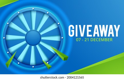Giveaway banner for social media contests and special offer
