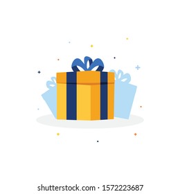 Giveaway with box design template.