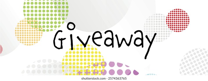 giveaway card on white background