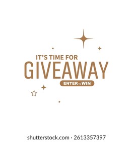 giveaway card on white background