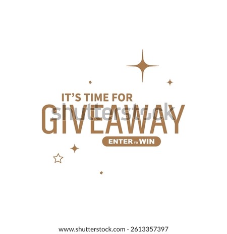 giveaway card on white background