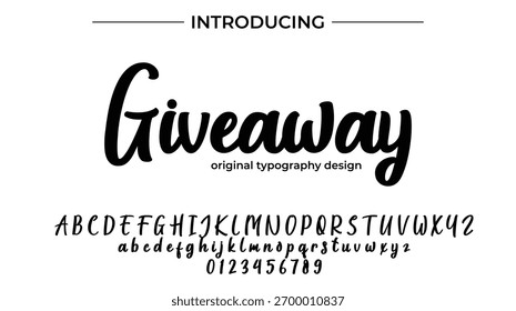 Giveaway - Elegant Script Font for Smooth Handwritten Design and Creative Typography