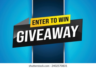 giaway geben ein und gewinnen Wort Vektorgrafik 3D-Stil für Social Media Landing Page, Vorlage, i, Web, Mobile App, Poster, Banner, Flyer, Hintergrund, Geschenkkarte, Coupon, Etikett, Tapete

