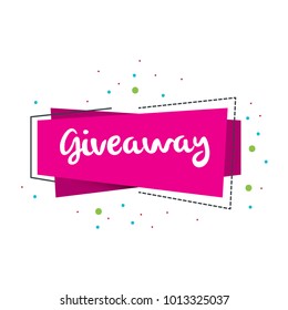 Giveaway Initial Letter in shape