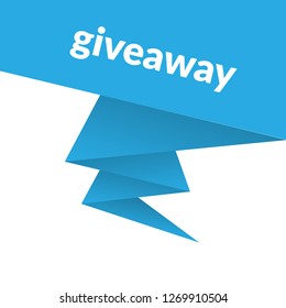 giveaway isolated speech bubble.