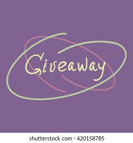 Giveaway time banner.
