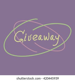 Giveaway time banner.