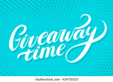 Giveaway time banner.