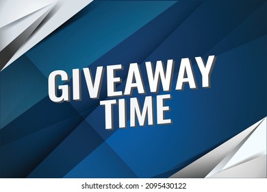 ilustración vectorial de palabra de tiempo de regalo con estilo 3d azul para página de inicio de medios sociales, plantilla, ui, web, aplicación móvil, afiche, banner, volante, fondo, tarjeta de regalo, cupón, etiqueta, papel tapiz