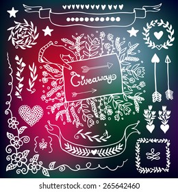 Giveaway vintage elements set.