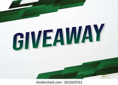 giveaway word concept vector illustration with lines 3d style for social media landing page, template, ui, web, mobile app, poster, banner, flyer, background, gift card, coupon, label, wallpaper