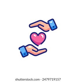 Giving Back Vector Icon Illustration