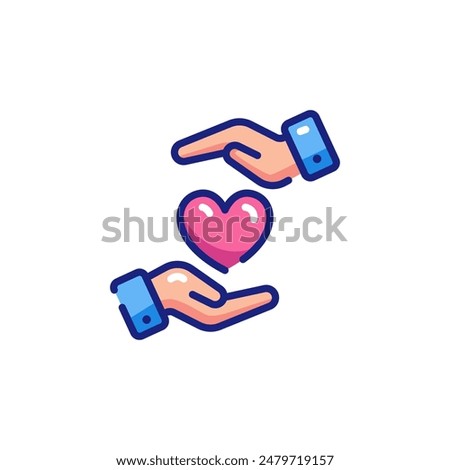 Giving Back Vector Icon Illustration