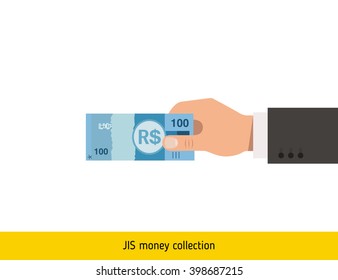 Giving Brazilian real