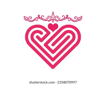 giving concept isolated vector or logo