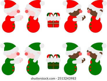 giving a gift vector icon template