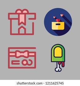 giving icon set. vector set about finger, gift, donation and gift card icons set.