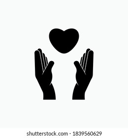 Giving Icon. Sharing Symbol - Vector Logo Template.